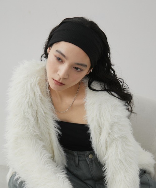 Aunt Marie's(アントマリーズ)の「ベーシックヘアターバン(ヘアバンド・レディース・グレー/ブラウン/ブラック・FREE)」の9枚目の写真