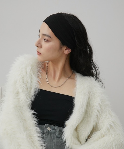 Aunt Marie's(アントマリーズ)の「ベーシックヘアターバン(ヘアバンド・レディース・グレー/ブラウン/ブラック・FREE)」の10枚目の写真