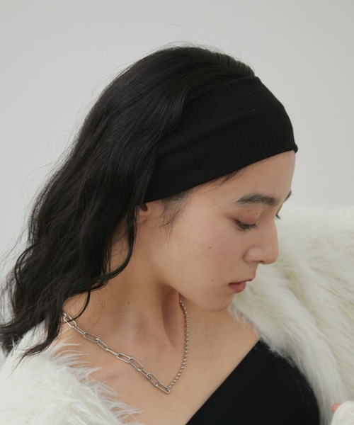 Aunt Marie's(アントマリーズ)の「ベーシックヘアターバン(ヘアバンド・レディース・グレー/ブラウン/ブラック・FREE)」の7枚目の写真