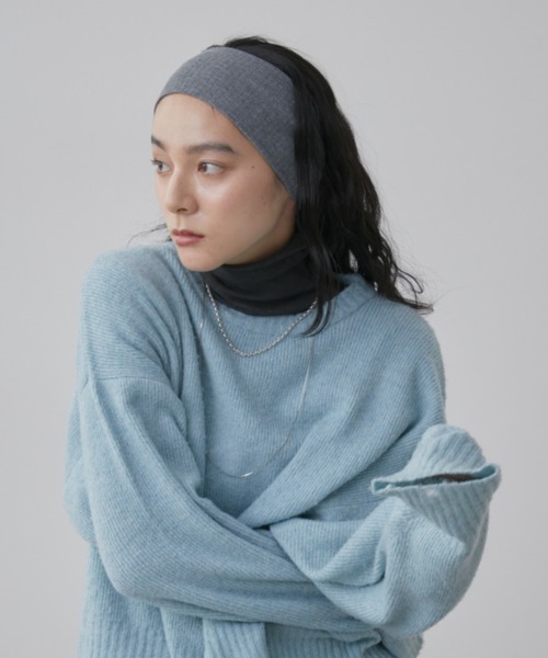 Aunt Marie's(アントマリーズ)の「ベーシックヘアターバン(ヘアバンド・レディース・グレー/ブラウン/ブラック・FREE)」の14枚目の写真