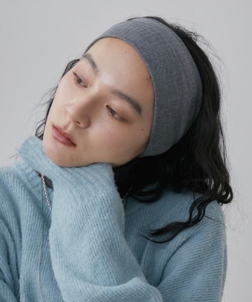 Aunt Marie's(アントマリーズ)の「ベーシックヘアターバン(ヘアバンド・レディース・グレー/ブラウン/ブラック・FREE)」の13枚目の写真