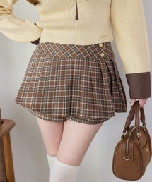 one after another NICE CLAUP | 【S/Mサイズ展開】金ボタンプリーツスカパン(スカート)