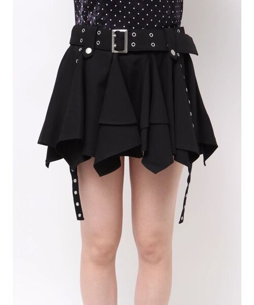 jouetie（ジュエティ）の「アシメヘムベルテッドミニスカート 赤チェック（スカート・レディース・レッド/ブラック/カーキ・MEDIUM）」の17枚目の写真