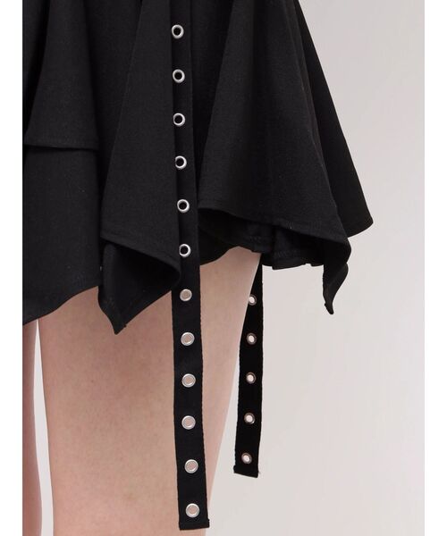 jouetie（ジュエティ）の「アシメヘムベルテッドミニスカート 赤チェック（スカート・レディース・レッド/ブラック/カーキ・MEDIUM）」の13枚目の写真