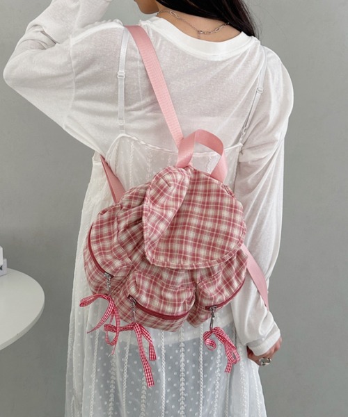 セール】チェック柄ミニリュック（バックパック/リュック）｜CLEA