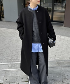 追加2》スーパー140ビーバーノーカラーコート（ノーカラーコート