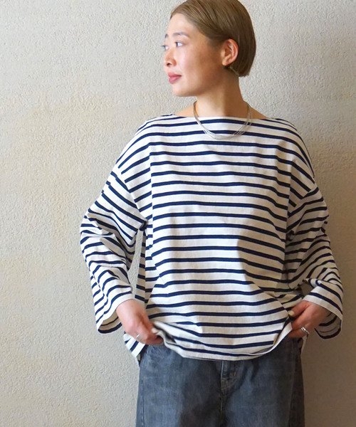 ボーダー ボートネックプル（Tシャツ/カットソー）｜JOURNAL STANDARD