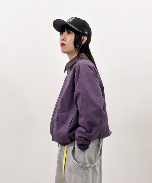 niko and...（ニコアンド）の「[MODE NORM CORE] リバーシブルシャカブルゾン（ブルゾン・レディース・ボルドー/ネイビー/キャメル・LARGE/MEDIUM）」の14枚目の写真