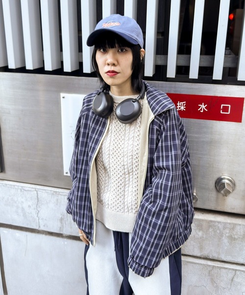 niko and...（ニコアンド）の「[MODE NORM CORE] リバーシブルシャカブルゾン（ブルゾン・レディース・ボルドー/ネイビー/キャメル・LARGE/MEDIUM）」の20枚目の写真