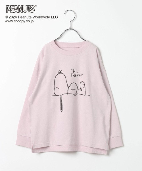 GLOBAL WORK（グローバルワーク）の「PEANUTS/ヘビロッTEEプリント長袖T/633928（Tシャツ/カットソー・キッズ・チャコールグレー/ピンク・110cm/160cm/120cm/100cm/150cm/140cm/130cm）」の14枚目の写真