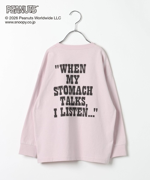 GLOBAL WORK（グローバルワーク）の「PEANUTS/ヘビロッTEEプリント長袖T/633928（Tシャツ/カットソー・キッズ・チャコールグレー/ピンク・110cm/160cm/120cm/100cm/150cm/140cm/130cm）」の15枚目の写真