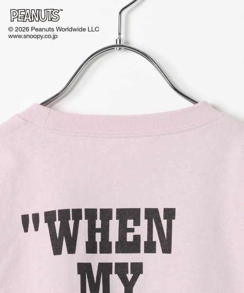GLOBAL WORK（グローバルワーク）の「PEANUTS/ヘビロッTEEプリント長袖T/633928（Tシャツ/カットソー・キッズ・チャコールグレー/ピンク・110cm/160cm/120cm/100cm/150cm/140cm/130cm）」の17枚目の写真