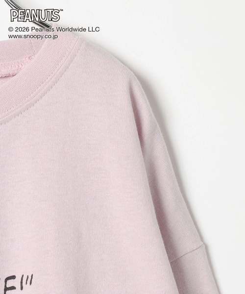 GLOBAL WORK（グローバルワーク）の「PEANUTS/ヘビロッTEEプリント長袖T/633928（Tシャツ/カットソー・キッズ・チャコールグレー/ピンク・110cm/160cm/120cm/100cm/150cm/140cm/130cm）」の18枚目の写真