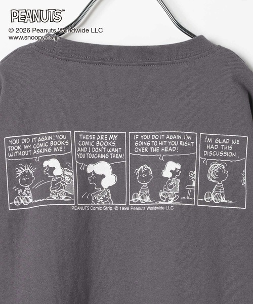 GLOBAL WORK（グローバルワーク）の「PEANUTS/ヘビロッTEEプリント長袖T/633928（Tシャツ/カットソー・キッズ・チャコールグレー/ピンク・110cm/160cm/120cm/100cm/150cm/140cm/130cm）」の22枚目の写真