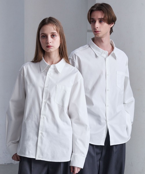 CLEL（クレイル）の「【CLEL】Royal Oxford Regular Collar Shirt / ロイヤルオックスフォード レギュラーカラーシャツ（シャツ/ブラウス・メンズ・ブラック/サックスブルー/ホワイト・L/M/S/XS）」の15枚目の写真