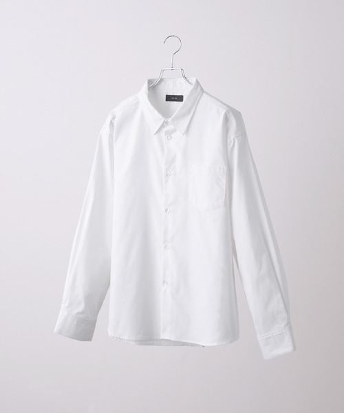 CLEL（クレイル）の「【CLEL】Royal Oxford Regular Collar Shirt / ロイヤルオックスフォード レギュラーカラーシャツ（シャツ/ブラウス・メンズ・ブラック/サックスブルー/ホワイト・L/M/S/XS）」の6枚目の写真