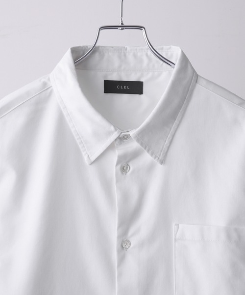 CLEL（クレイル）の「【CLEL】Royal Oxford Regular Collar Shirt / ロイヤルオックスフォード レギュラーカラーシャツ（シャツ/ブラウス・メンズ・ブラック/サックスブルー/ホワイト・L/M/S/XS）」の8枚目の写真