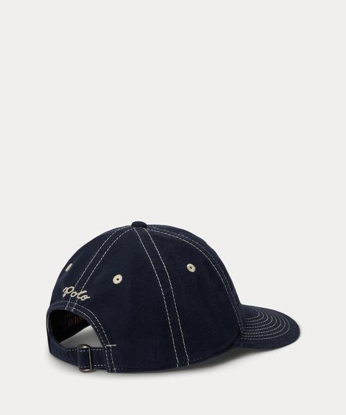 POLO RALPH LAUREN（ポロ ラルフ ローレン）の「ブラッシュド シャモア ボール キャップ（キャップ・メンズ・ネイビー系1・ONE）」の2枚目の写真