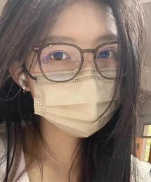 WARAIJOGO（ワライジョウゴ）の「クリアフレームユニセックスデザイン伊達メガネ(T3)（メガネ）」