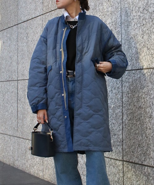 Scrap Book（スクラップブック）の「【WYTE】M-65 Down Coat（その他アウター・レディース・ブラック/ブルー・38）」の2枚目の写真