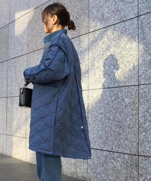 Scrap Book（スクラップブック）の「【WYTE】M-65 Down Coat（その他アウター・レディース・ブラック/ブルー・38）」の6枚目の写真