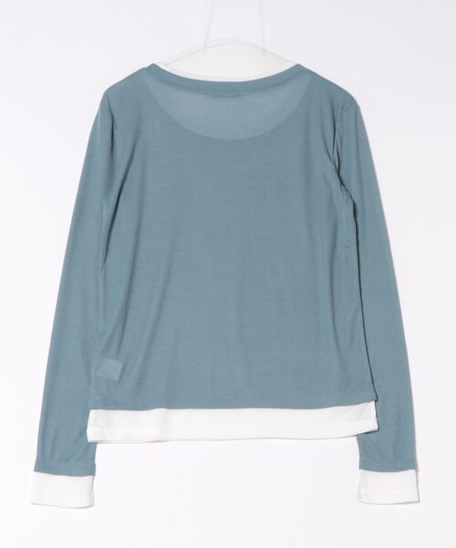 Doux archives（ドゥアルシーヴ）の「レイヤード風ロンＴｅｅ（Tシャツ/カットソー・レディース・ベージュ/ピンク/ブルー/オフホワイト・FREE）」の6枚目の写真