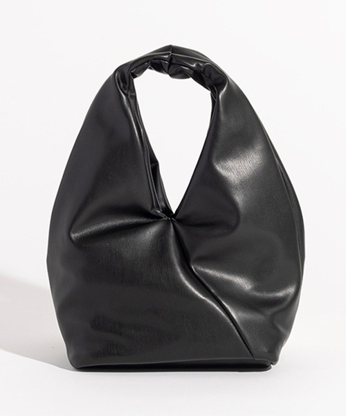 YAHKI（ヤーキ）の「YAHKI/ヤーキ FAKE LEATJER ブランドロゴ ワンショルダーバッグ 2026年春夏（ハンドバッグ・レディース・ブラック/ライトブルー/アイボリー・FREE）」の7枚目の写真