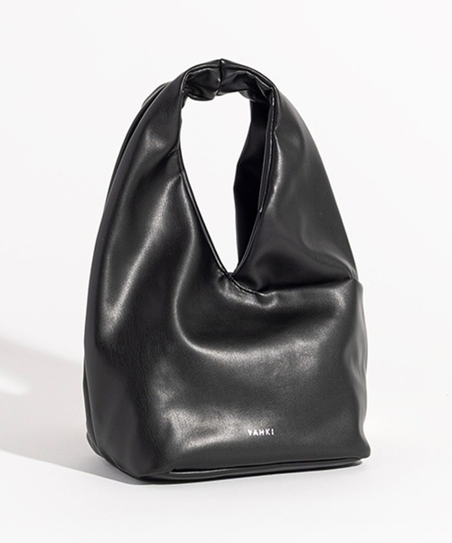 YAHKI（ヤーキ）の「YAHKI/ヤーキ FAKE LEATJER ブランドロゴ ワンショルダーバッグ 2026年春夏（ハンドバッグ・レディース・ブラック/ライトブルー/アイボリー・FREE）」の4枚目の写真