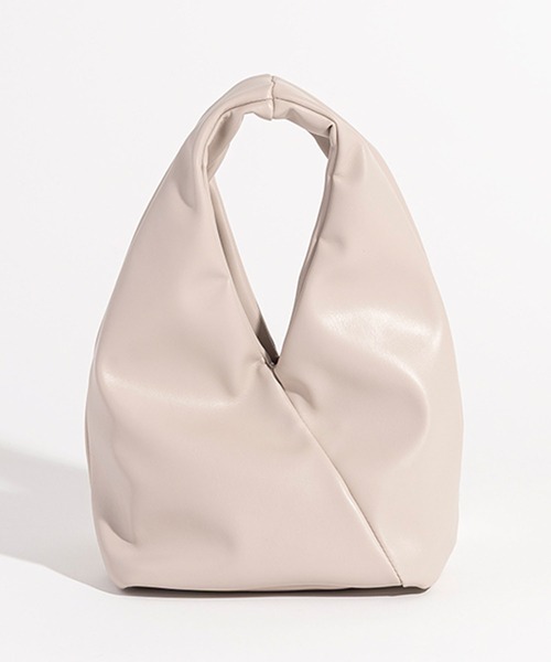 YAHKI（ヤーキ）の「YAHKI/ヤーキ FAKE LEATJER ブランドロゴ ワンショルダーバッグ 2026年春夏（ハンドバッグ・レディース・ブラック/ライトブルー/アイボリー・FREE）」の5枚目の写真