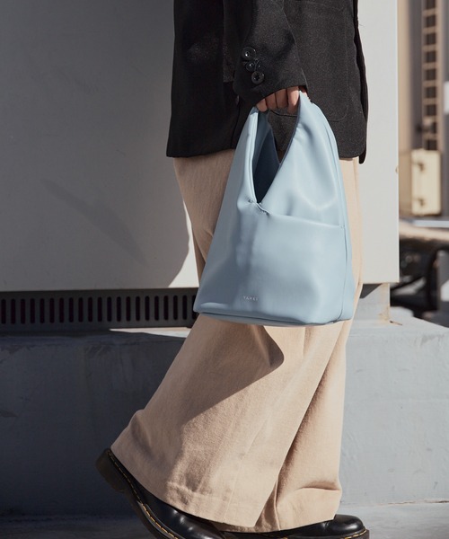 YAHKI（ヤーキ）の「YAHKI/ヤーキ FAKE LEATJER ブランドロゴ ワンショルダーバッグ 2026年春夏（ハンドバッグ・レディース・ブラック/ライトブルー/アイボリー・FREE）」の14枚目の写真