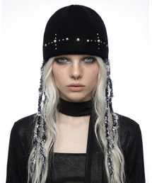 DILETTANTISME（ディレッタンティズム）の「ハンドメイドスタッズビーニー (BK)（ニットキャップ/ビーニー）」