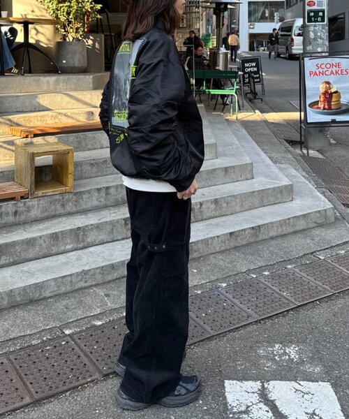 SOUNDSGOOOOD（サウンズグッド）の「【SOUNDSGOOOOD】中綿MA-1（MA-1・レディース・ブラック・ONE SIZE）」の10枚目の写真