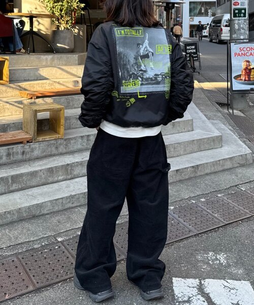 SOUNDSGOOOOD（サウンズグッド）の「【SOUNDSGOOOOD】中綿MA-1（MA-1・レディース・ブラック・ONE SIZE）」の9枚目の写真