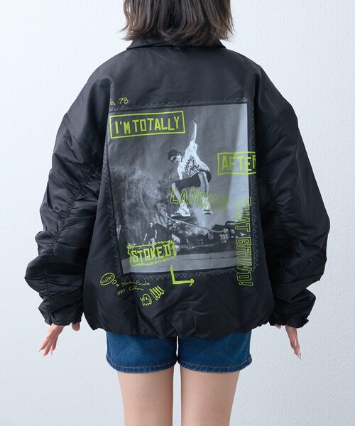 SOUNDSGOOOOD（サウンズグッド）の「【SOUNDSGOOOOD】中綿MA-1（MA-1・レディース・ブラック・ONE SIZE）」の6枚目の写真