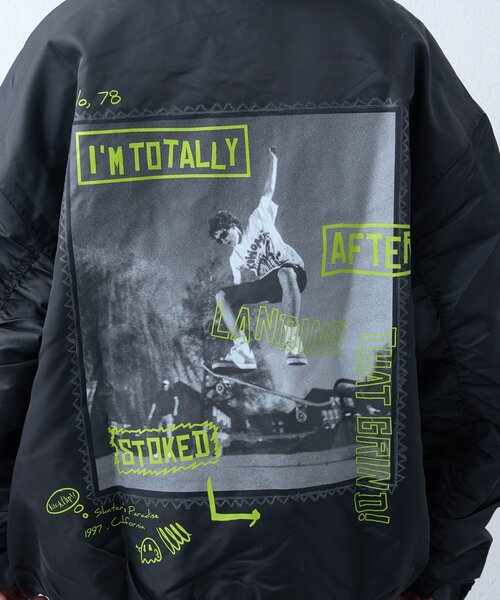 SOUNDSGOOOOD（サウンズグッド）の「【SOUNDSGOOOOD】中綿MA-1（MA-1・レディース・ブラック・ONE SIZE）」の2枚目の写真