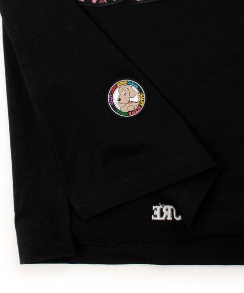 GALFY（ガルフィー）の「【GALFY/ガルフィー】ばーばの切り貼りリメイクロンTee（Tシャツ/カットソー・メンズ・ホワイト/ピンク/ブラック・M/L/XL）」の12枚目の写真