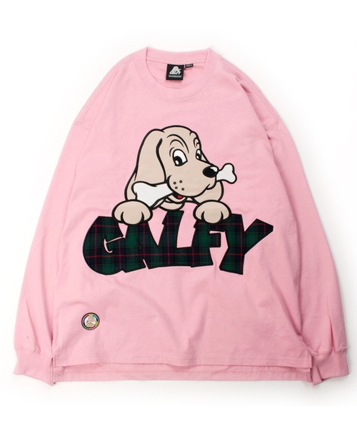 GALFY（ガルフィー）の「【GALFY/ガルフィー】ばーばの切り貼りリメイクロンTee（Tシャツ/カットソー・メンズ・ホワイト/ピンク/ブラック・M/L/XL）」の8枚目の写真