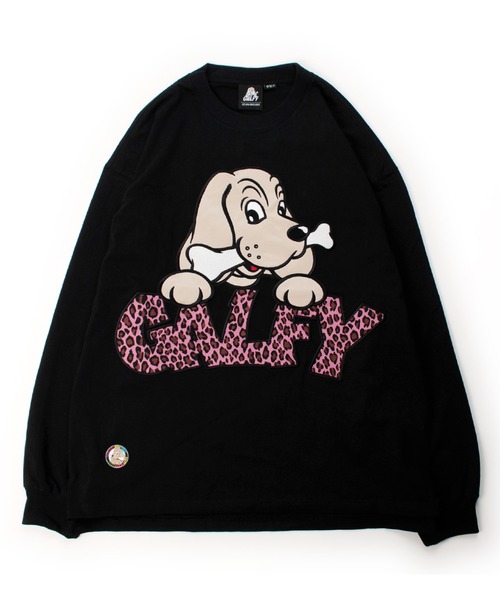GALFY（ガルフィー）の「【GALFY/ガルフィー】ばーばの切り貼りリメイクロンTee（Tシャツ/カットソー・メンズ・ホワイト/ピンク/ブラック・M/L/XL）」の6枚目の写真