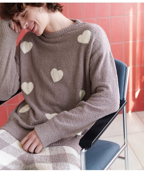 ホイップリーハートチェックパジャマ（ルームウェア/パジャマ）｜PEACH