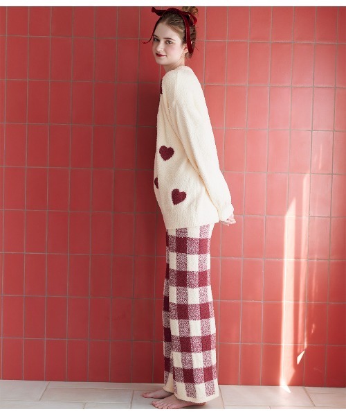 PEACH JOHN（ピーチジョン）の「ホイップリーハートチェックパジャマ（ルームウェア/パジャマ・レディース・レッド/グレイッシュベージュ・1/2）」の18枚目の写真