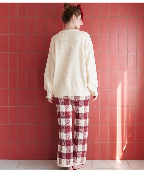 PEACH JOHN（ピーチジョン）の「ホイップリーハートチェックパジャマ（ルームウェア/パジャマ・レディース・レッド/グレイッシュベージュ・1/2）」の19枚目の写真