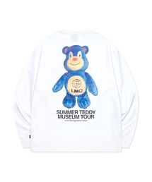SUMMER TEDDY MUSEUM TOUR LONG SLV TEE white