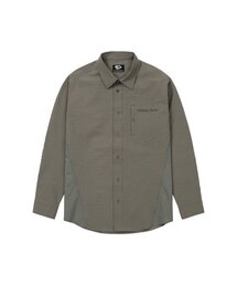 WELLBEING EXPRESS（ウェルビーイングエクスプレス）の「Blocked Check Shirt Khaki Brown（シャツ/ブラウス）」