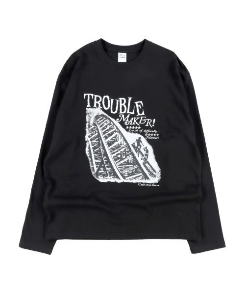 THECOLDESTMOMENT(ザコールデストモーメント)の「TCM trouble long sleeve (black)(Tシャツ/カットソー・レディース・その他・L/M)」の2枚目の写真