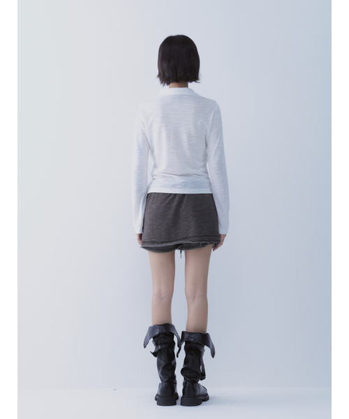SETSETSET(セットセットセット)の「DRAPE SHIRT TOP (WHITE)(ポロシャツ・レディース・その他・ONE SIZE)」の7枚目の写真