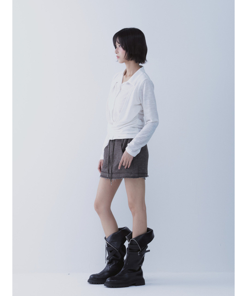 SETSETSET(セットセットセット)の「DRAPE SHIRT TOP (WHITE)(ポロシャツ・レディース・その他・ONE SIZE)」の8枚目の写真