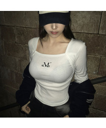 ミアレイヤードトップカーディガンTシャツ(2カラー)