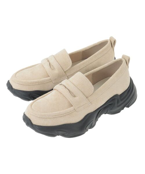 earth music&ecology（アースミュージックアンドエコロジー）の「スニーカーローファー（ローファー・レディース・ブラック/ベージュ・M/S/L）」の17枚目の写真