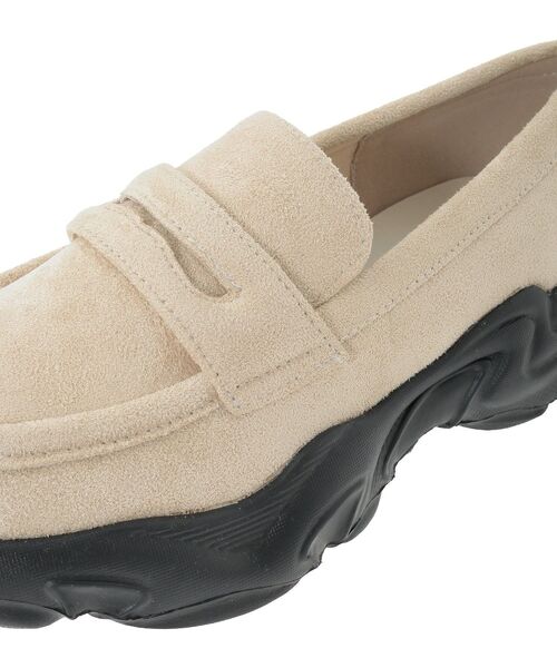 earth music&ecology（アースミュージックアンドエコロジー）の「スニーカーローファー（ローファー・レディース・ブラック/ベージュ・M/S/L）」の20枚目の写真