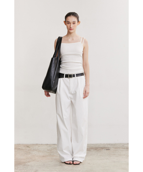 AFTERHOURS(アフターアワーズ)の「DOUBLE STRAP SLEEVELESS (IVORY)(Tシャツ/カットソー・レディース・その他・FREE)」の5枚目の写真